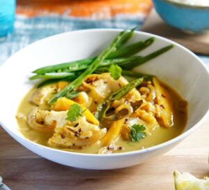 Light Indian fish curry