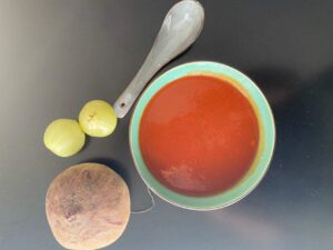 Beetroot amla soup