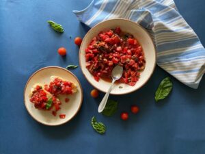 Double tomato bruschetta