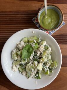 Summertime cucumber salad